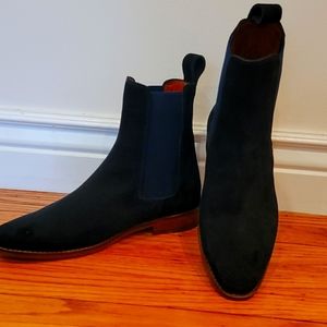 Men's Tall boots Suede Balck
